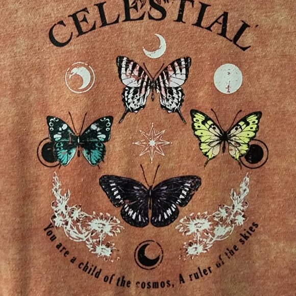 Celestial Butterfly Sweatshirt Size Large - Picture 4 of 5